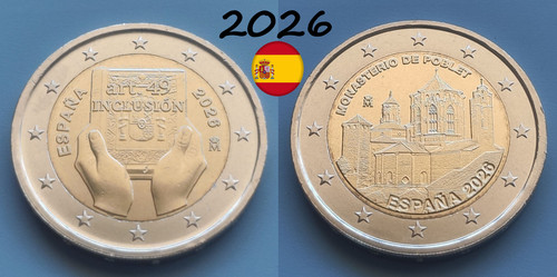 Unc euro commemorative coins - unc,