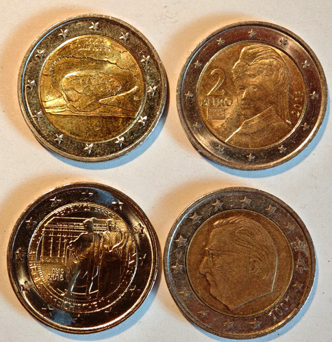 Euro coins beliebte - 4x,