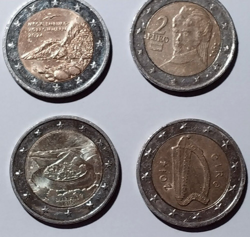 Euro coins popular - 2-euro, *popular