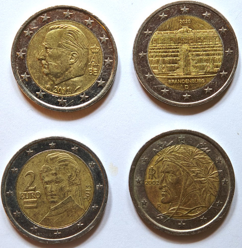 Euro coins popular - 2-euro,