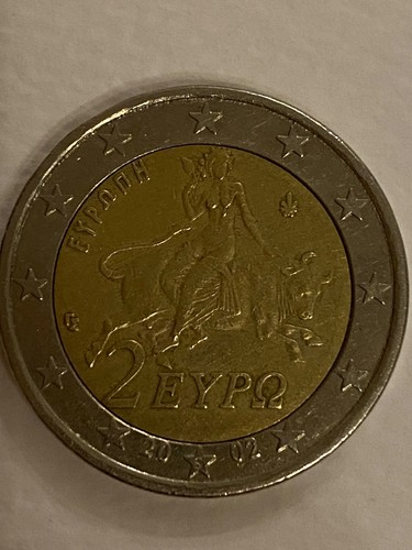 Euro coin with - 2, *s*