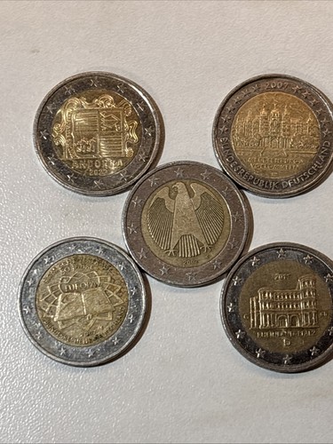 Job euro coins - 5x,