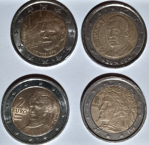 Euro coins popular - 4x, *popular